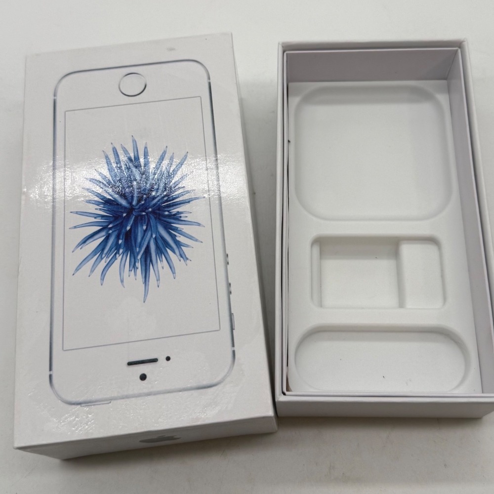 Apple iPhone SE 1st Gen 16GB Silver Empty Retail Box Only 2016 602-8181-A